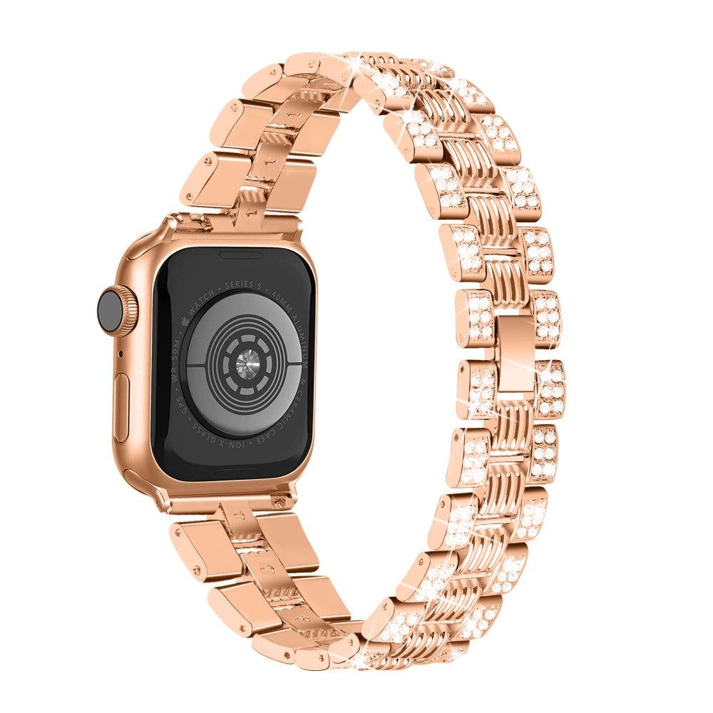 Apple Watch Series 7 45mm Metal Rem med Cover - Pink#serie_3