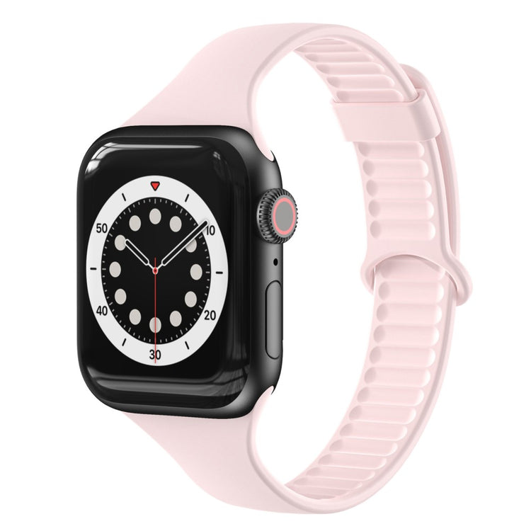 Super kønt Apple Watch Series 7 45mm Silikone Rem - Pink#serie_4