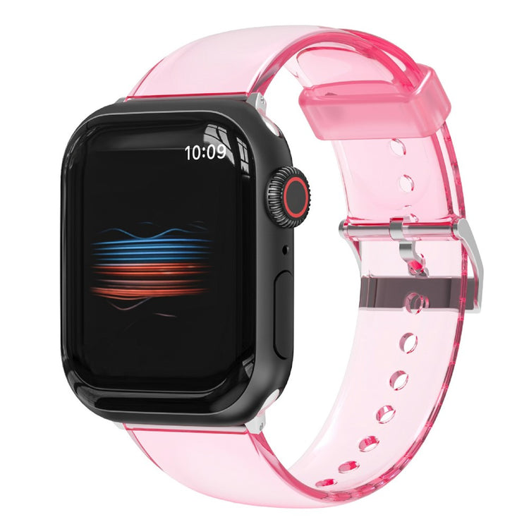 Meget flot Apple Watch Series 7 45mm Silikone Rem - Pink#serie_4