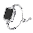 Mega Sejt Metal Og Rhinsten Rem passer til Apple Watch Series 7 45mm