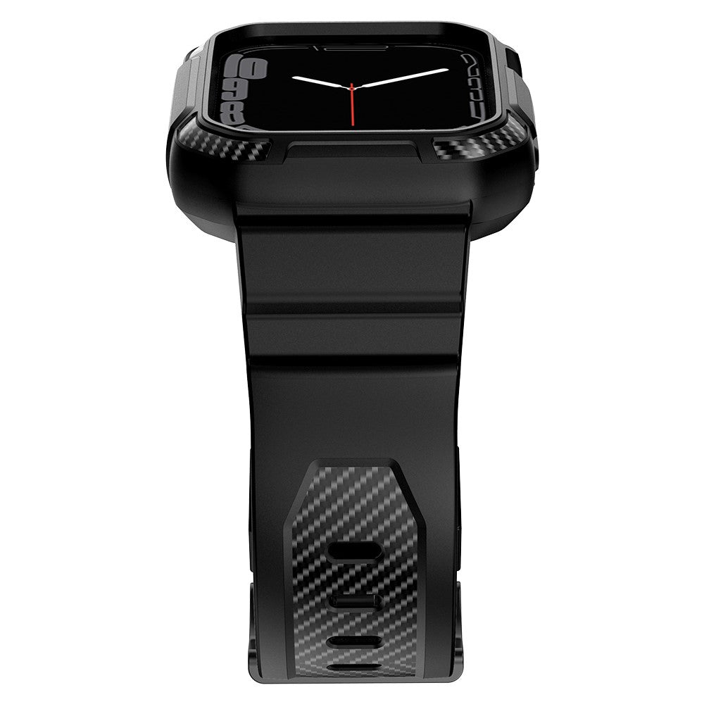 Apple Watch Series 7 45mm Silikone Cover med Rem - Sort#serie_2