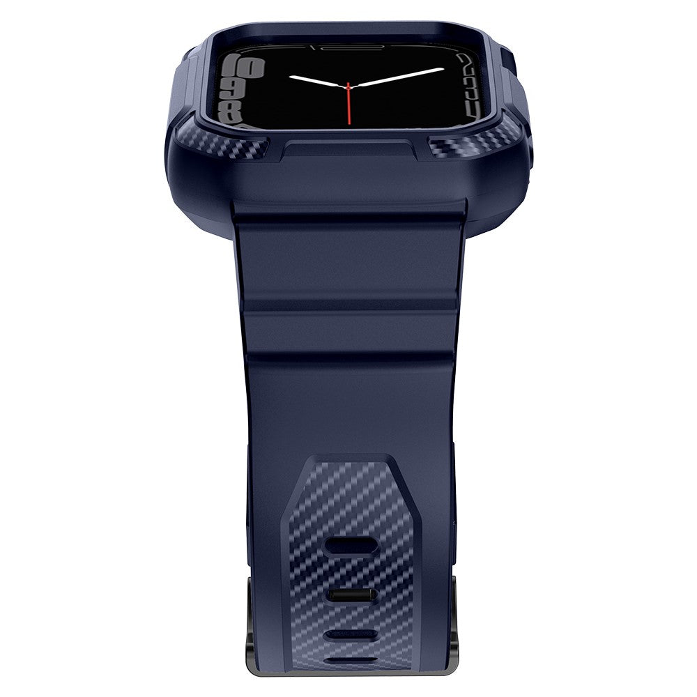 Apple Watch Series 7 45mm Silikone Cover med Rem - Blå#serie_4