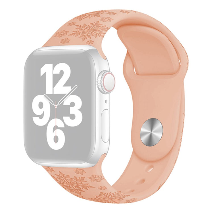 Super kønt Apple Watch Series 7 45mm Silikone Rem - Pink#serie_25