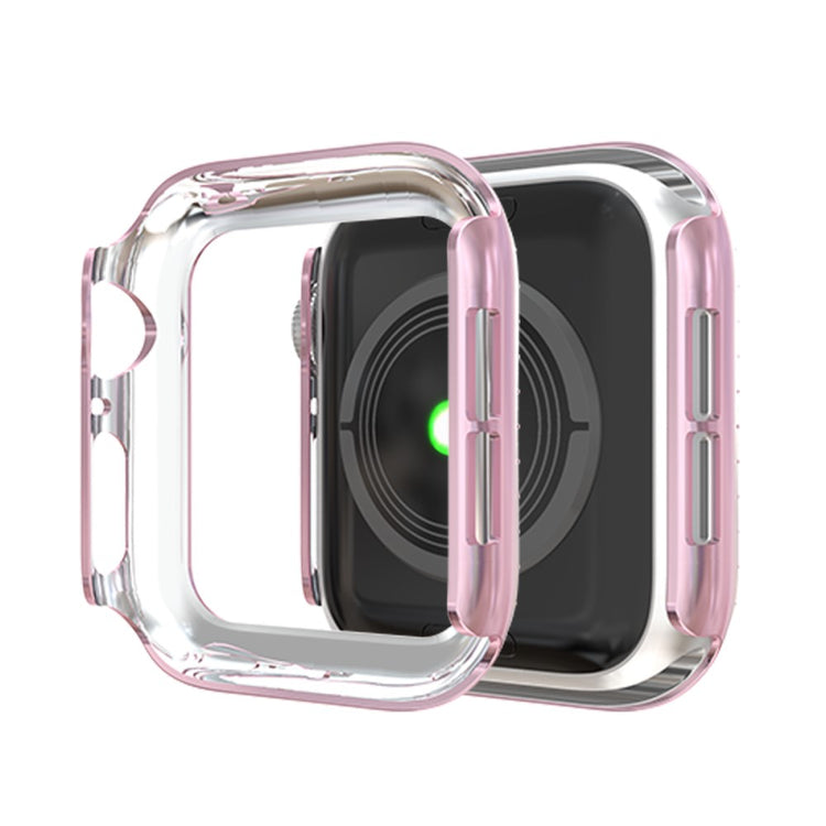 Apple Watch Series 7 45mm  Plastik og Rhinsten Bumper  - Pink#serie_2