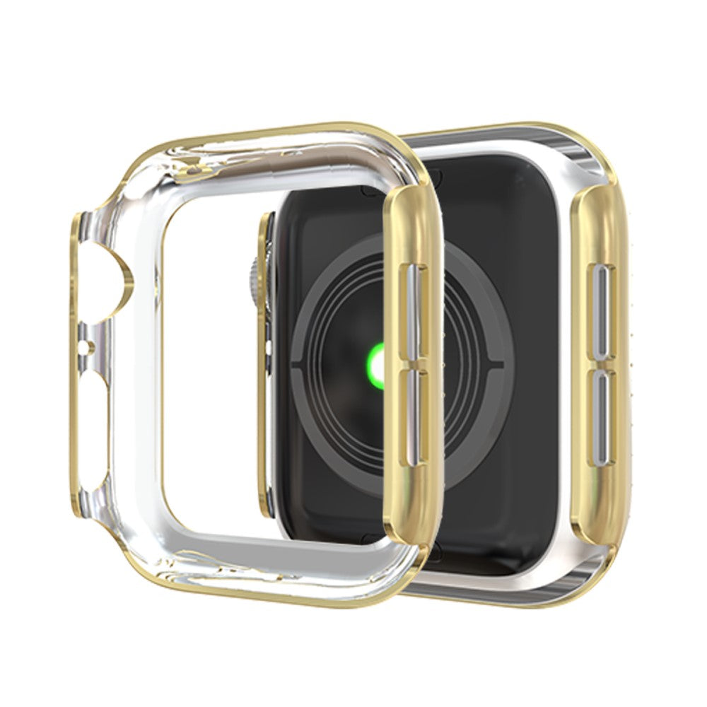 Apple Watch Series 7 45mm  Plastik og Rhinsten Bumper  - Guld#serie_3