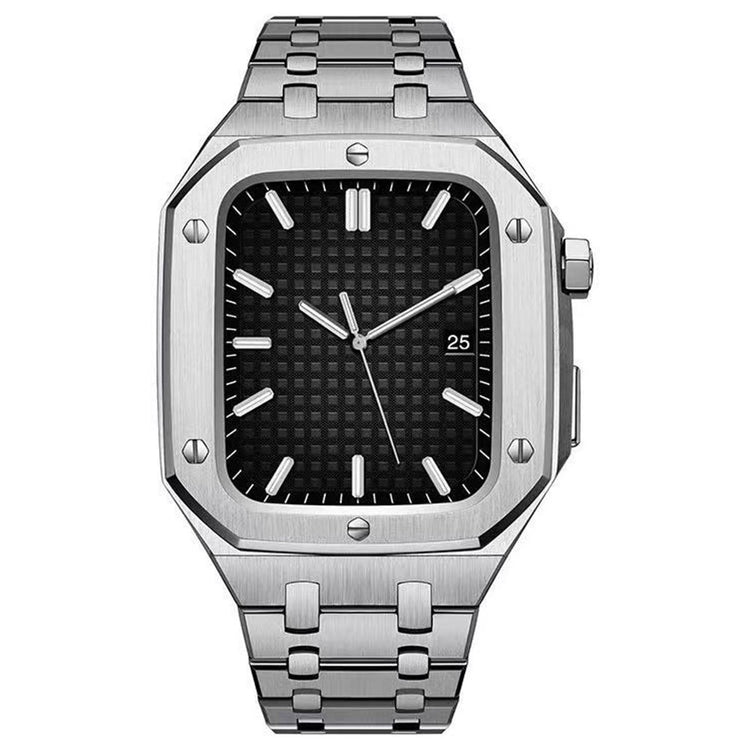 Helt vildt fed Apple Watch Series 7 45mm Metal Rem - Sølv#serie_206