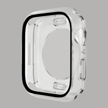 Apple Watch Series 7 45mm Elegant Plastik og Glas Bumper  - Gennemsigtig#serie_3