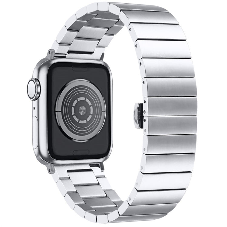 Mega smuk Apple Watch Series 7 45mm Metal Rem - Sølv#serie_235
