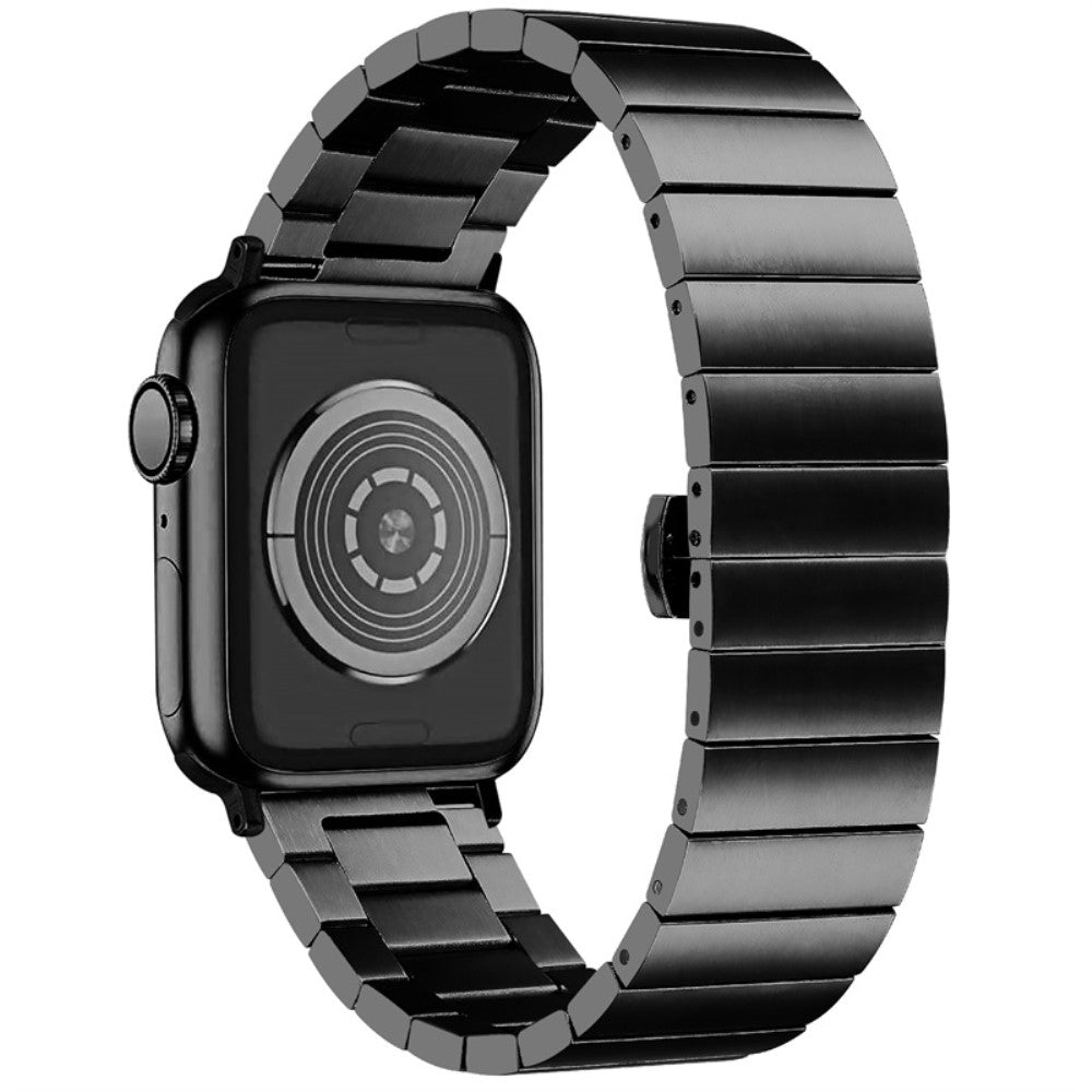 Smuk Apple Watch Series 7 45mm Metal Rem - Sort#serie_1