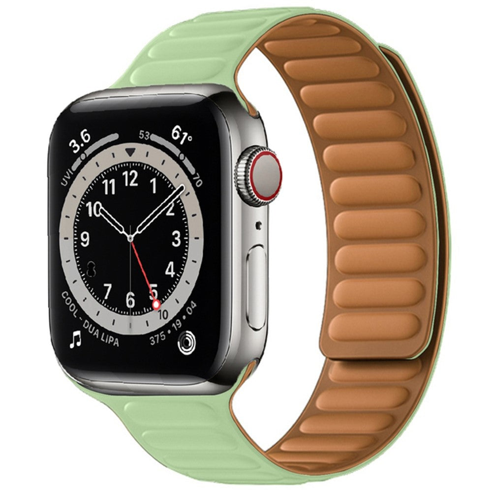 Stilren Apple Watch Series 7 45mm Silikone Rem - Grøn#serie_15
