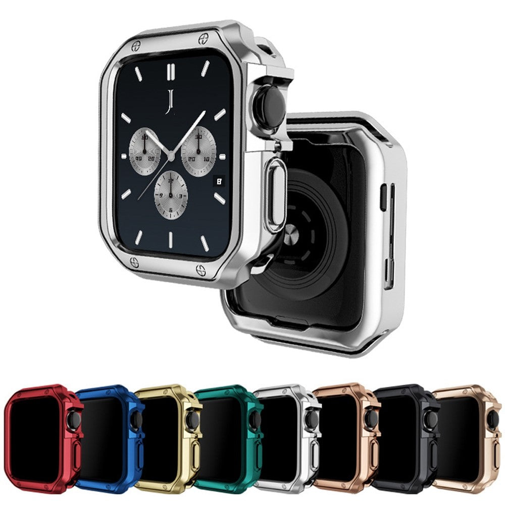 Apple Watch Series 7 45mm  Silikone Bumper  - Sølv#serie_2