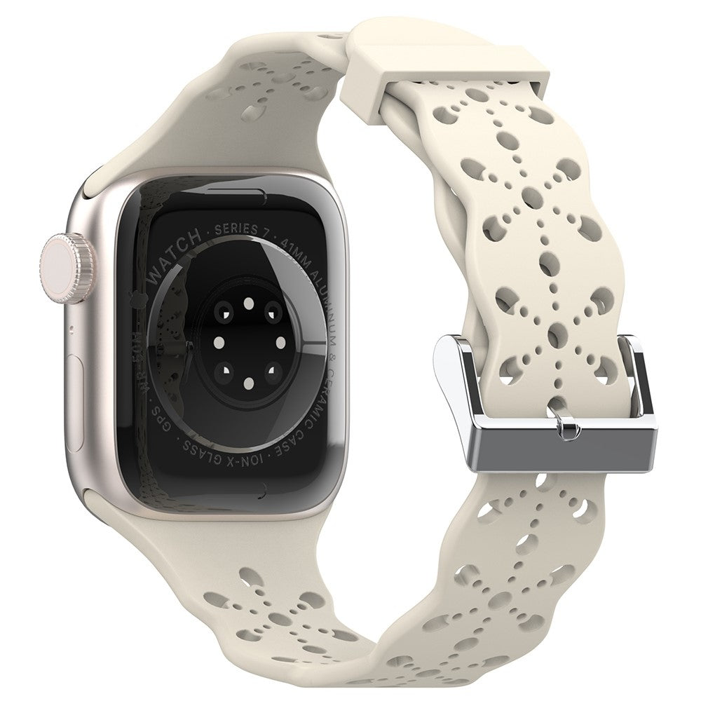 Super fantastisk Apple Watch Series 7 45mm Silikone Rem - Brun#serie_1