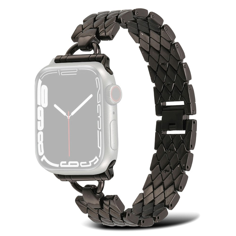 Helt vildt skøn Apple Watch Series 7 45mm Metal Rem - Sort#serie_1