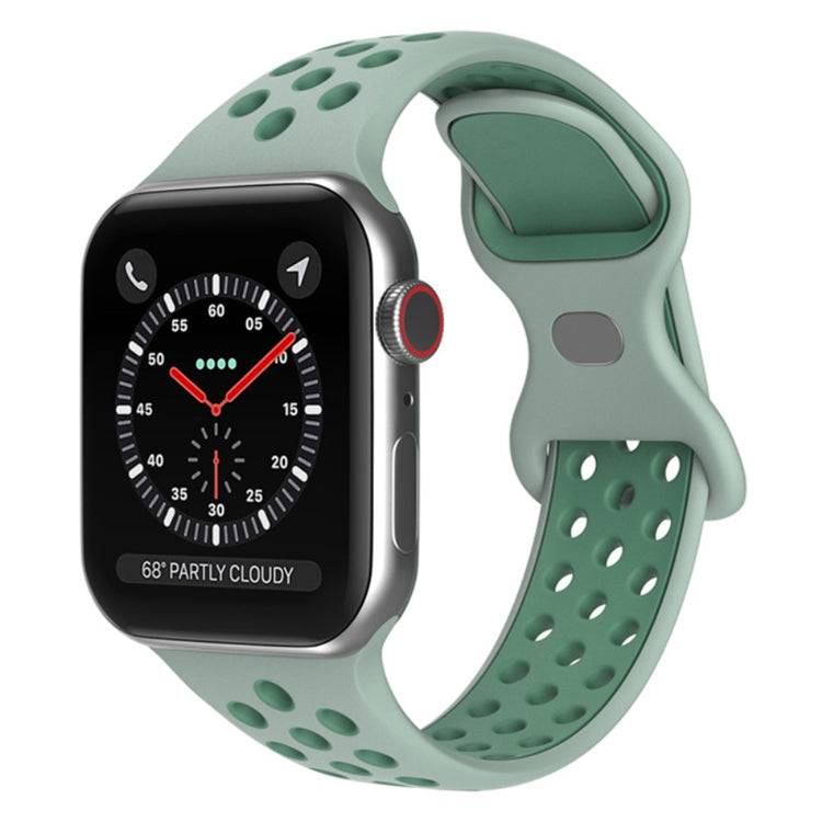 Super fantastisk Apple Watch Series 7 45mm Silikone Urrem - Grøn#serie_13