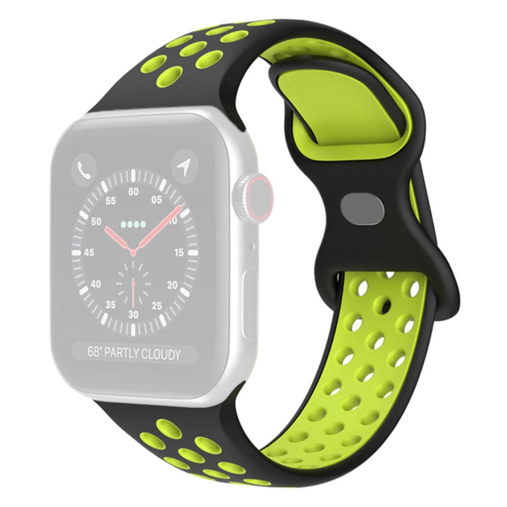 Sejt Apple Watch Series 7 45mm Silikone Rem - Sort#serie_14
