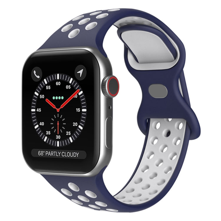 Super fantastisk Apple Watch Series 7 45mm Silikone Urrem - Blå#serie_16