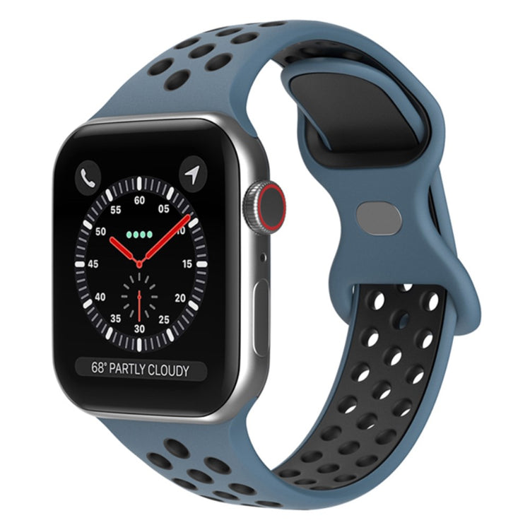 Super fantastisk Apple Watch Series 7 45mm Silikone Urrem - Blå#serie_17