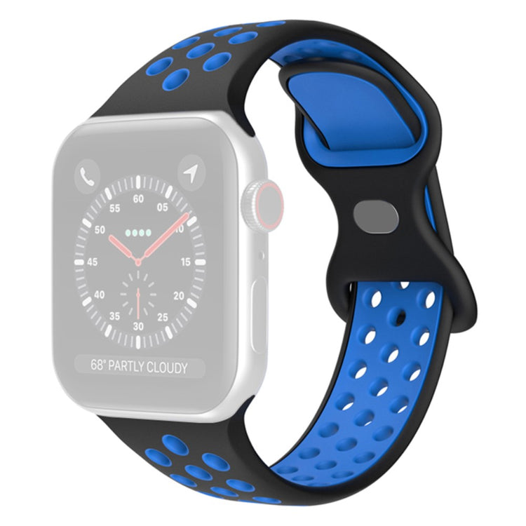 Sejt Apple Watch Series 7 45mm Silikone Rem - Sort#serie_18