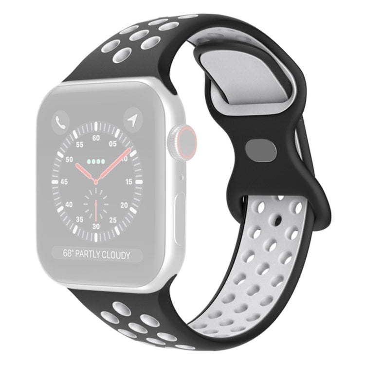 Sejt Apple Watch Series 7 45mm Silikone Rem - Sort#serie_5