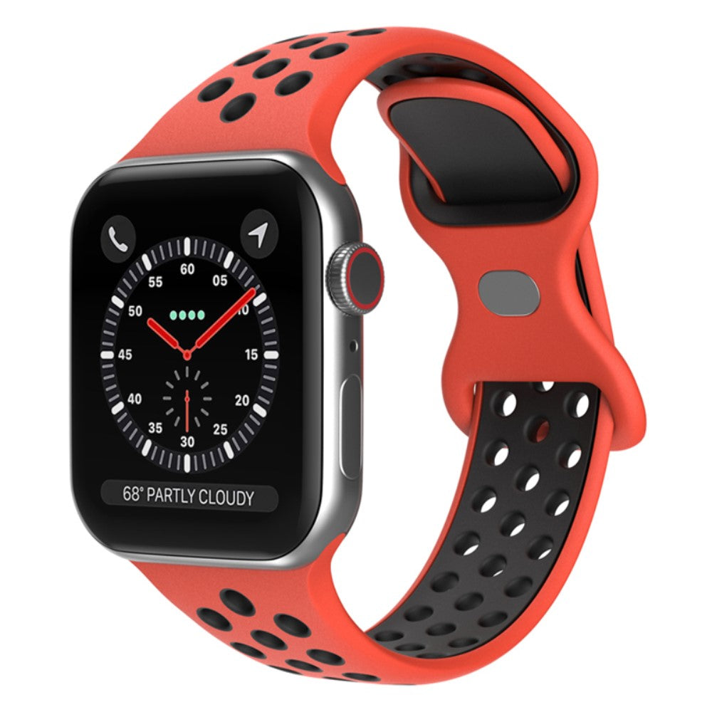 Super fantastisk Apple Watch Series 7 45mm Silikone Urrem - Rød#serie_9