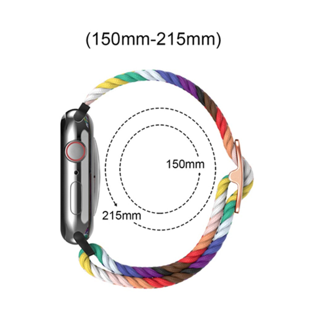 Mega godt Apple Watch Series 7 45mm Stof Urrem - Sort#serie_15