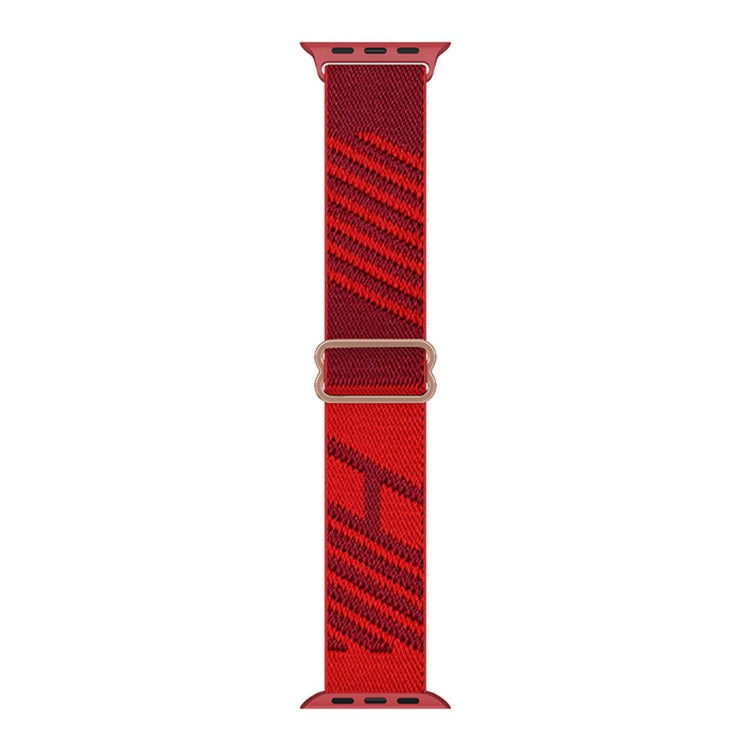 Helt vildt nydelig Apple Watch Series 7 45mm Stof Urrem - Rød#serie_1