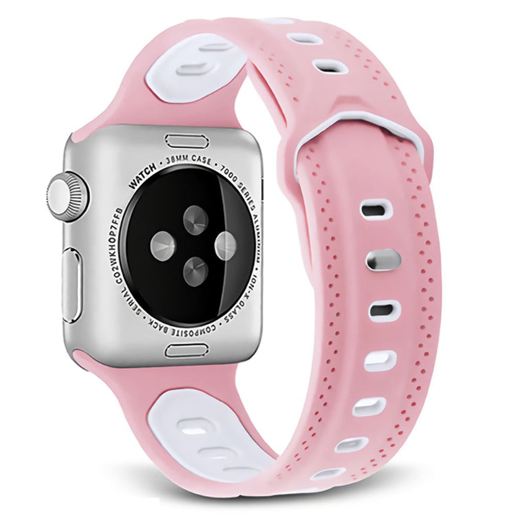 Elegant Apple Watch Series 7 45mm Silikone Urrem - Pink#serie_7