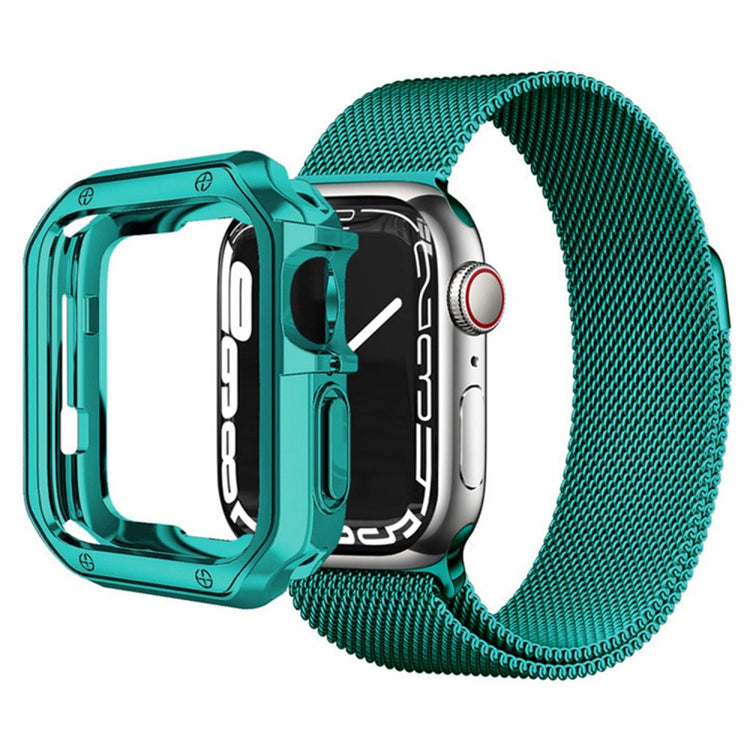 Apple Watch Series 7 45mm  Silikone Bumper  - Grøn#serie_7