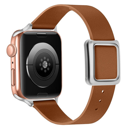 Helt vildt holdbart Universal Apple Ægte læder Rem - Brun#serie_1