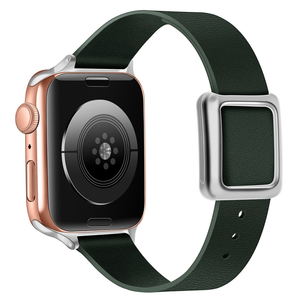Helt vildt holdbart Universal Apple Ægte læder Rem - Grøn#serie_3