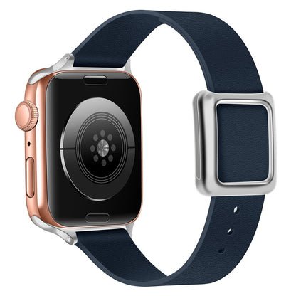 Helt vildt holdbart Universal Apple Ægte læder Rem - Blå#serie_9