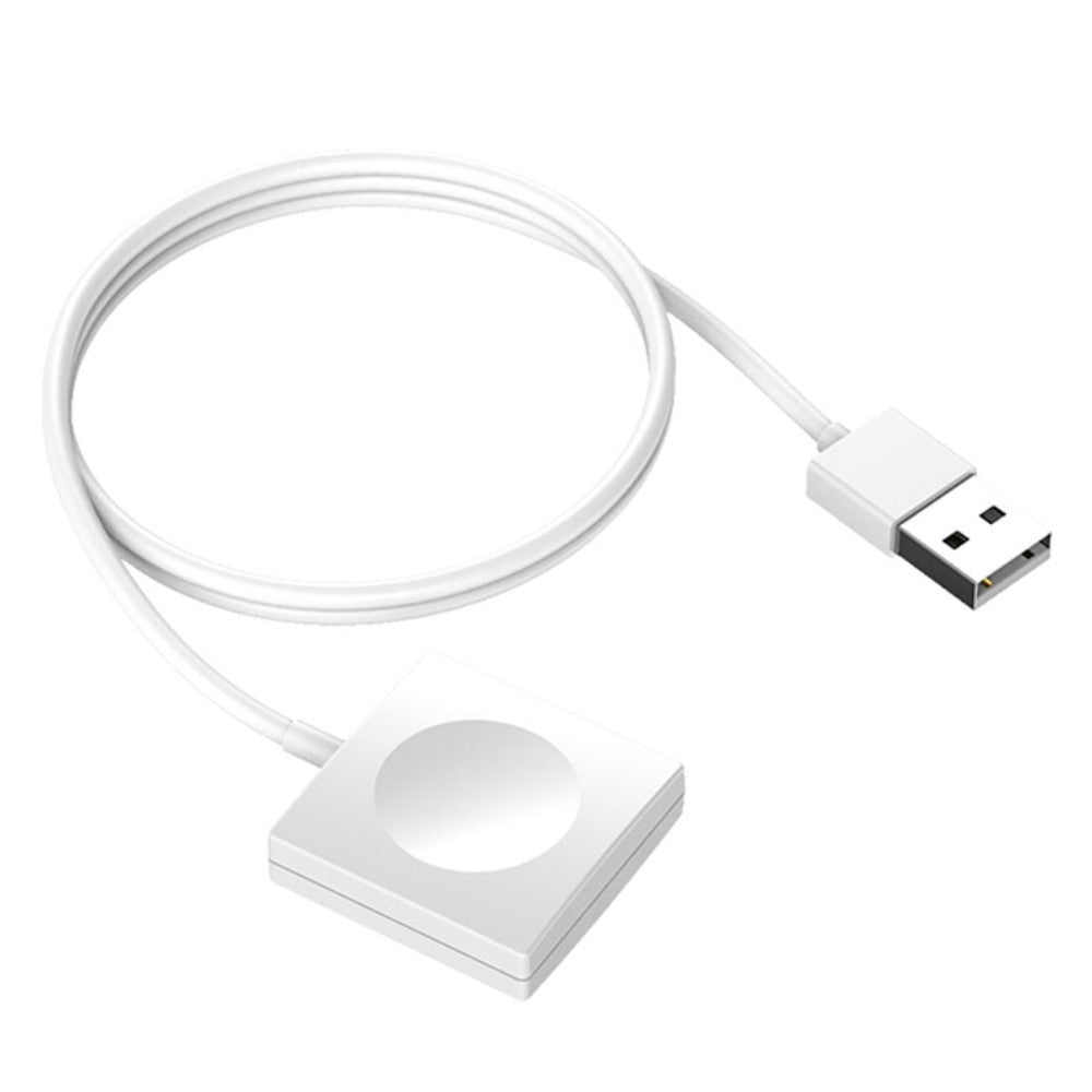 1m Plastik Universal Apple Magnetisk  USB Kabel Til Opladnings Dock - Hvid#serie_2