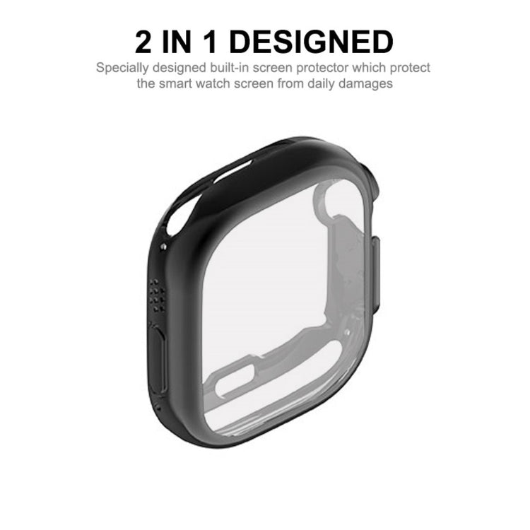 Alle Tiders Apple Watch Ultra Cover med Skærmbeskytter i Silikone - Gennemsigtig#serie_3