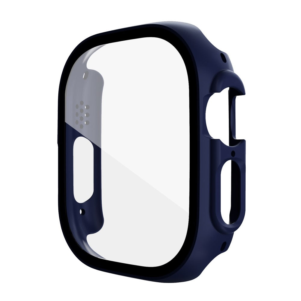 Mega Flot Apple Watch Ultra Cover med Skærmbeskytter i Plastik og Hærdet Glas - Blå#serie_8