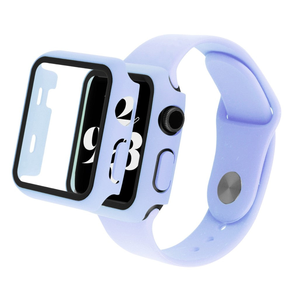 Apple Watch Ultra Plastik Rem med Cover og Hærdet Glas - Lilla#serie_10