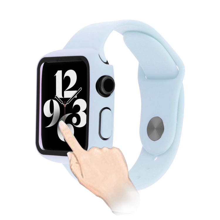 Apple Watch Ultra Plastik Rem med Cover og Hærdet Glas - Blå#serie_6