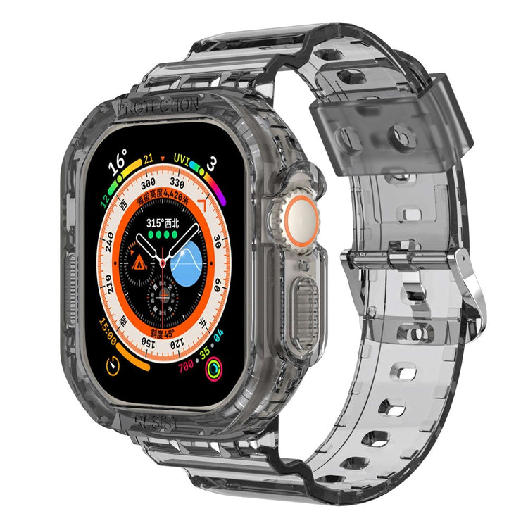 Meget skøn Apple Watch Ultra Silikone Rem - Sort#serie_3