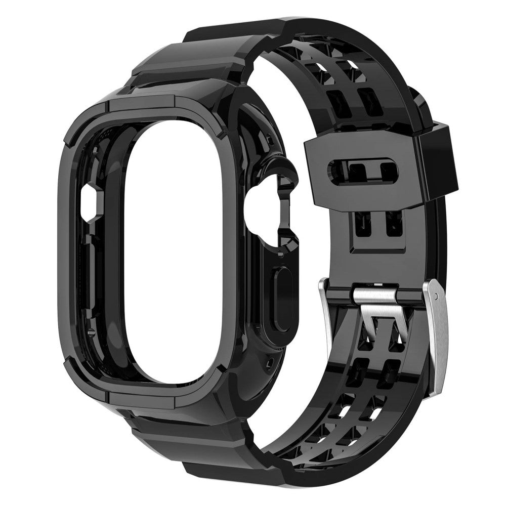 Meget fed Apple Watch Ultra Silikone Rem - Sort#serie_1
