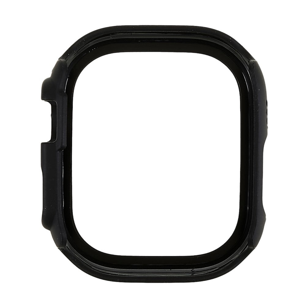 Vildt Godt Apple Watch Ultra Cover med Skærmbeskytter i Plastik og Hærdet Glas - Sort#serie_1