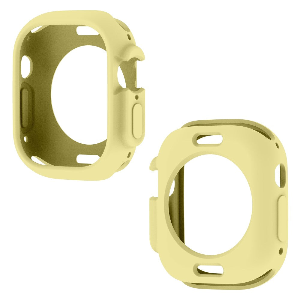 Apple Watch Ultra  Silikone Bumper  - Gul#serie_10