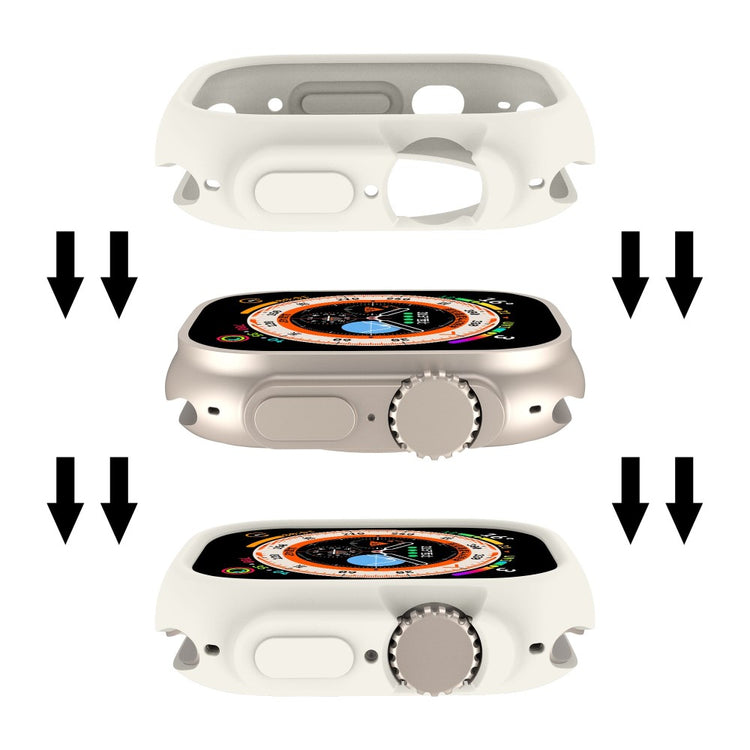 Apple Watch Ultra  Silikone Bumper  - Hvid#serie_12