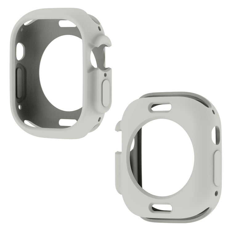 Apple Watch Ultra  Silikone Bumper  - Sølv#serie_15