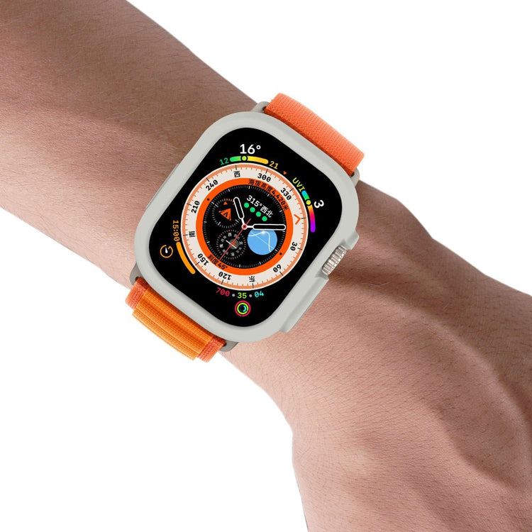 Apple Watch Ultra  Silikone Bumper  - Sølv#serie_15