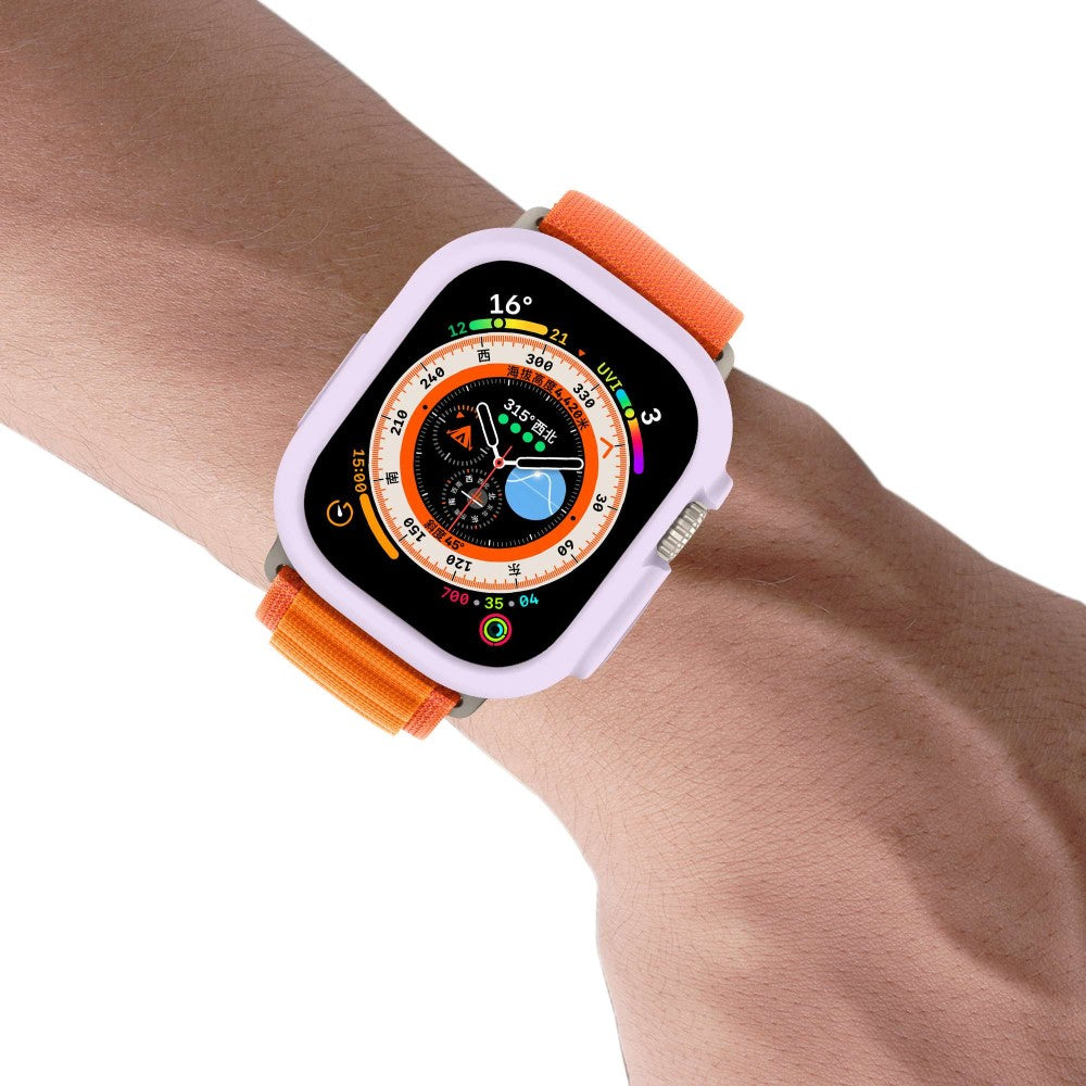 Apple Watch Ultra  Silikone Bumper  - Lilla#serie_16
