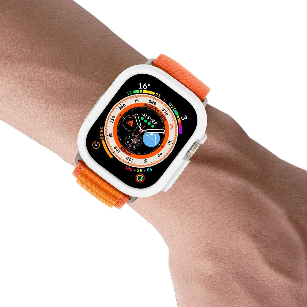 Apple Watch Ultra  Silikone Bumper  - Hvid#serie_2