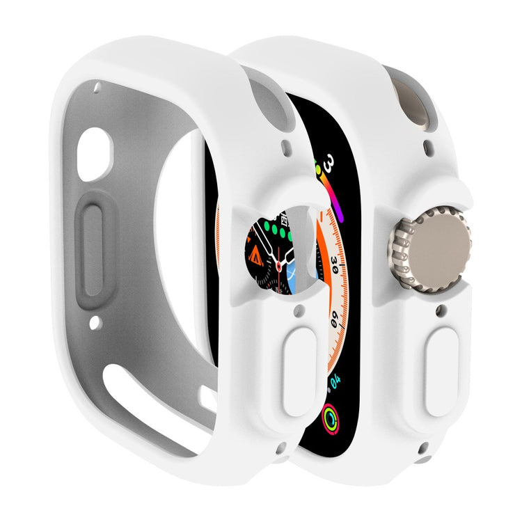 Apple Watch Ultra  Silikone Bumper  - Hvid#serie_2