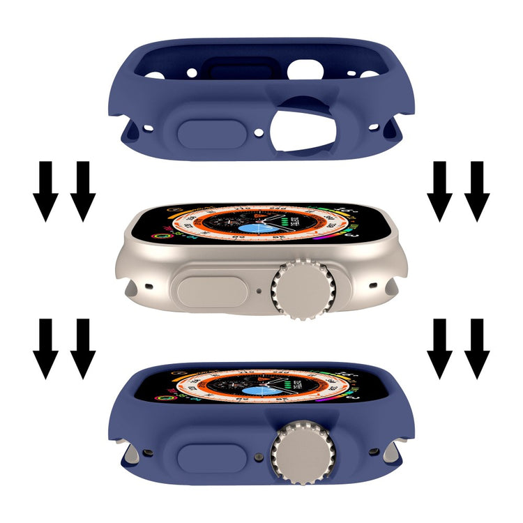 Apple Watch Ultra  Silikone Bumper  - Blå#serie_3