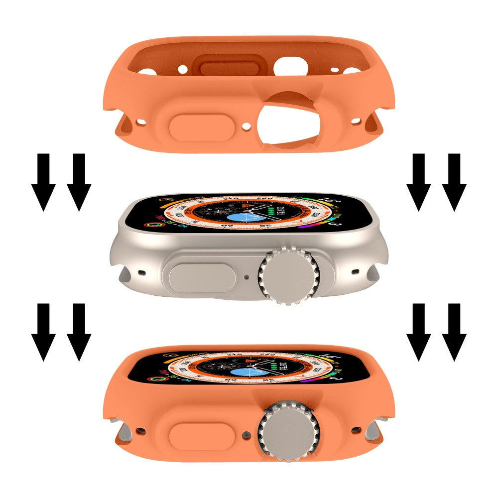 Apple Watch Ultra  Silikone Bumper  - Orange#serie_4