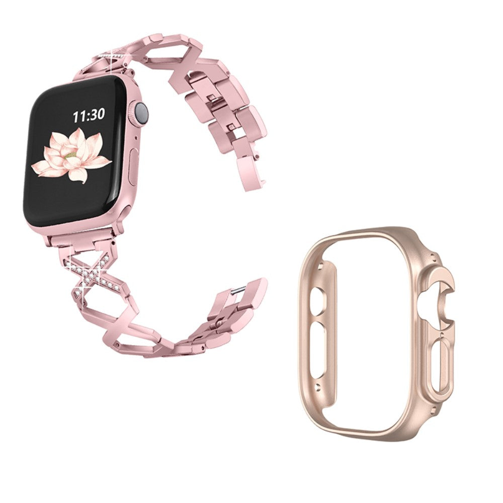 Apple Watch Ultra Metal Rem med Cover - Pink#serie_3