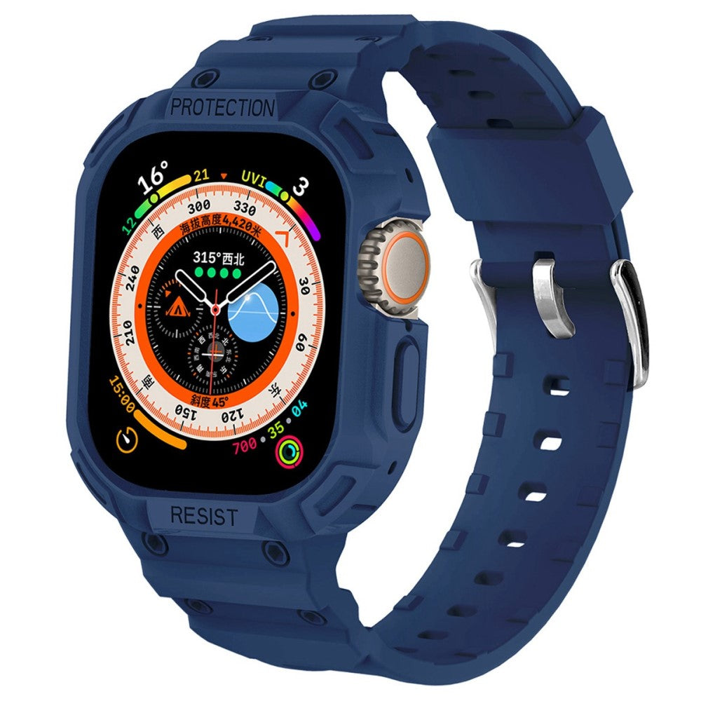 Vildt sejt Apple Watch Ultra Silikone Rem - Blå#serie_1